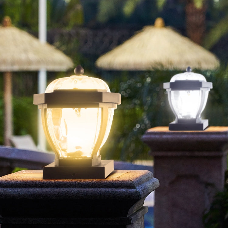 2 LED Solar Waterproof Outdoor Garden Light, Style: White Light-Column Cap - With Solar Panel by PMC Jewellery | Online Shopping South Africa | PMC Jewellery