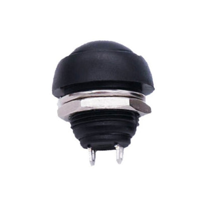 10 PCS Small Waterproof Self-Reset Button Switch(Black) - Switch by PMC Jewellery | Online Shopping South Africa | PMC Jewellery