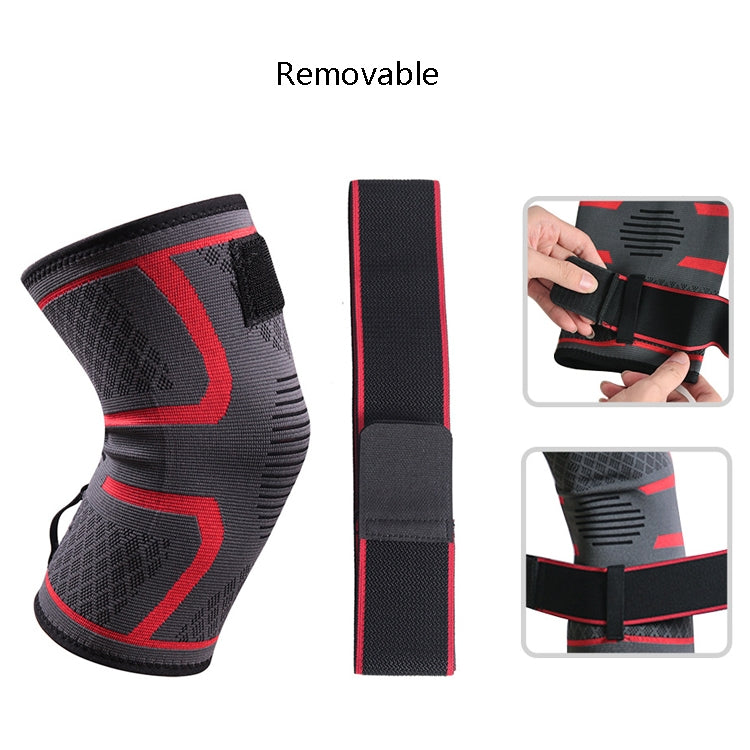 Pressurized Tape Knit Sports Knee Pad, Specification: XL (Black) - Sports Safety by PMC Jewellery | Online Shopping South Africa | PMC Jewellery