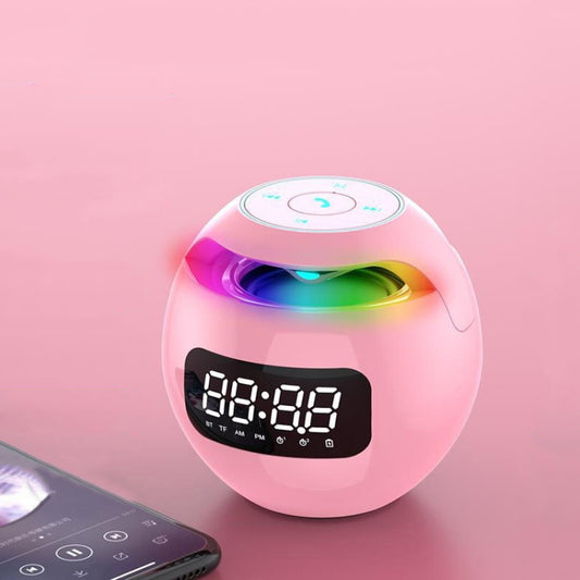 ZXL-G90 Portable Colorful Ball Bluetooth Speaker, Style: Clock Version (Pink) - Desktop Speaker by PMC Jewellery | Online Shopping South Africa | PMC Jewellery