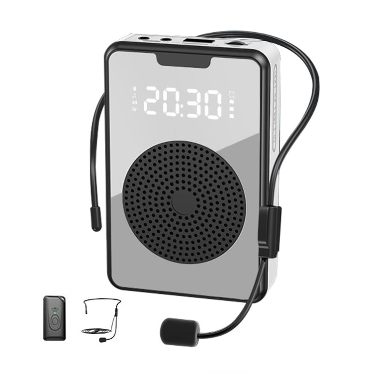 ZXL-H3 Portable Teaching Microphone Amplifier with Time Display, Spec: Wireless Version (Black) - Loudspeaker by PMC TechLife | Online Shopping South Africa | PMC TechLife