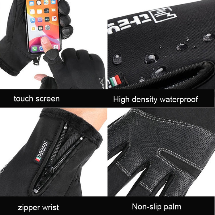 Outdoor Sports Riding Warm Gloves Touch Screen Fingerless Fishing Gloves, Size: XL(Black) - Cycling Gloves by PMC Jewellery | Online Shopping South Africa | PMC Jewellery