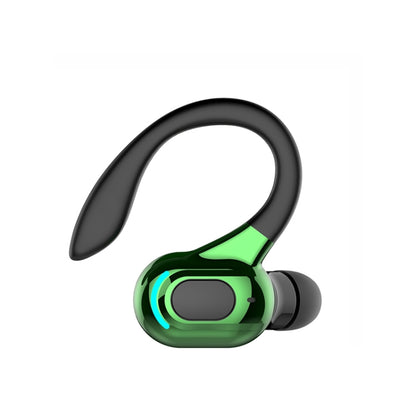 F8 Bluetooth 5.1 Ear-Mounted Stereo Wireless Sports Earphone(Black+Green) - Bluetooth Earphone by PMC Jewellery | Online Shopping South Africa | PMC Jewellery