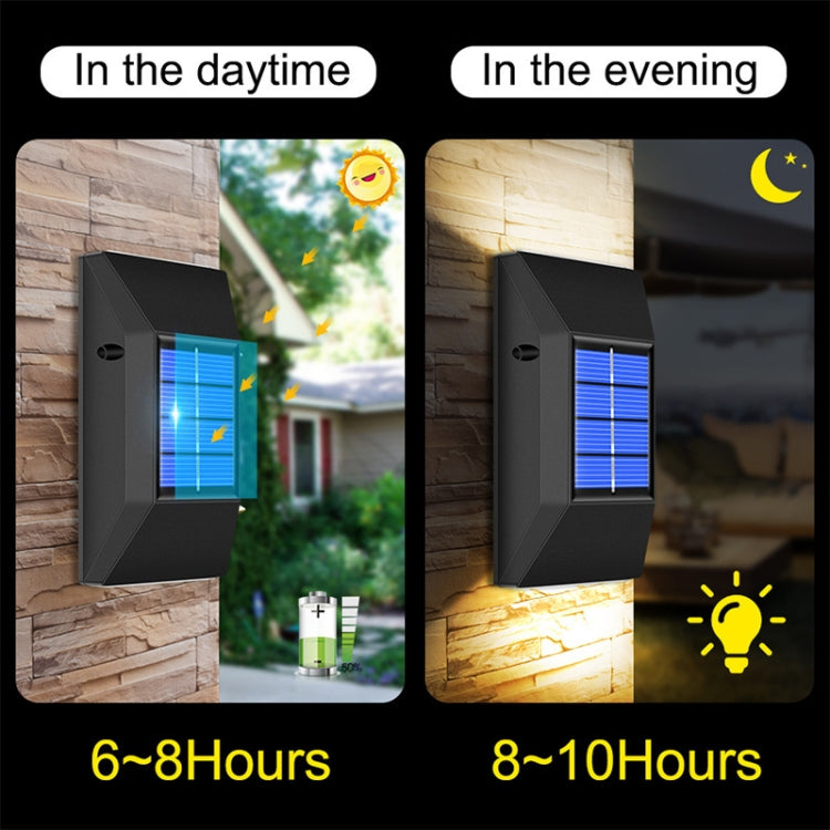 Outdoor Decorative Waterproof Solar Wall Light, Spec: 6 LEDs Warm Light - With Solar Panel by PMC Jewellery | Online Shopping South Africa | PMC Jewellery