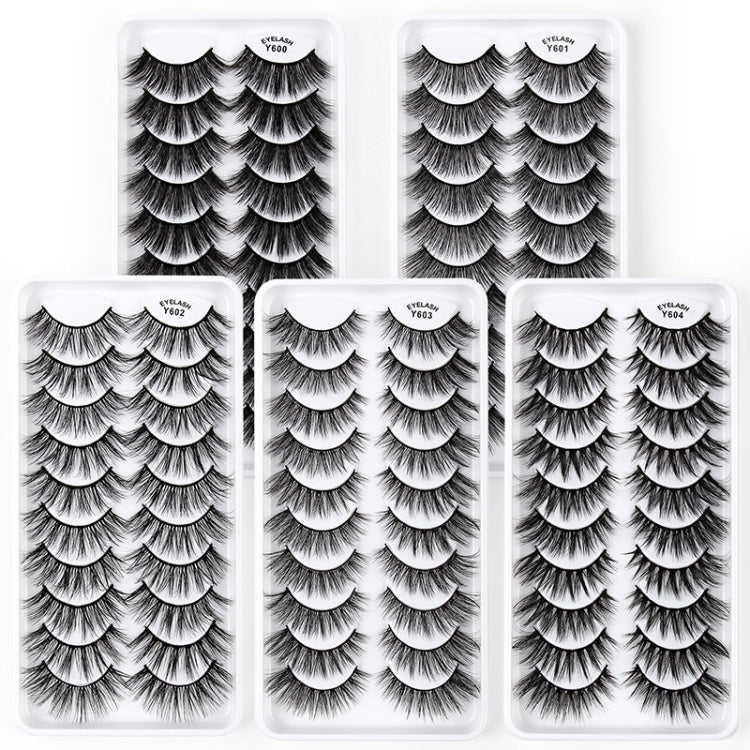 10 Pairs 3D Cat Eye False Eyelashes Naturally Thick And Fluffy Eyelashes(Y604) - Eyes by PMC Jewellery | Online Shopping South Africa | PMC Jewellery