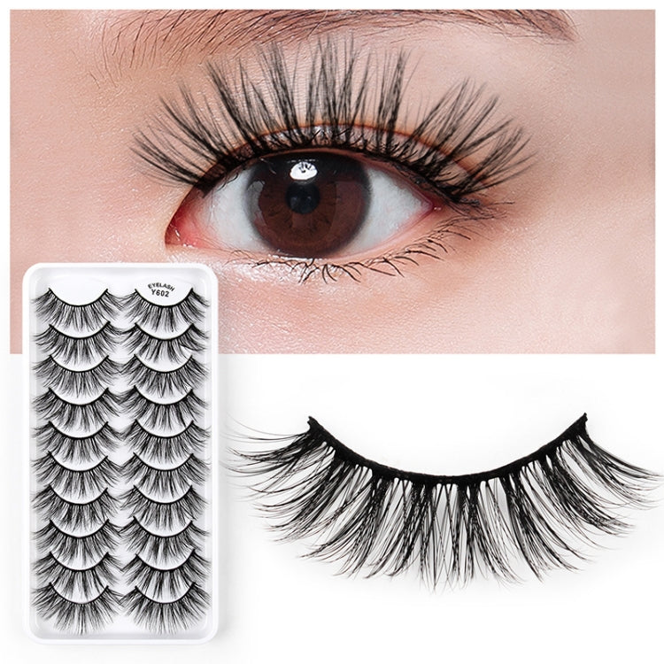 10 Pairs 3D Cat Eye False Eyelashes Naturally Thick And Fluffy Eyelashes(Y604) - Eyes by PMC Jewellery | Online Shopping South Africa | PMC Jewellery