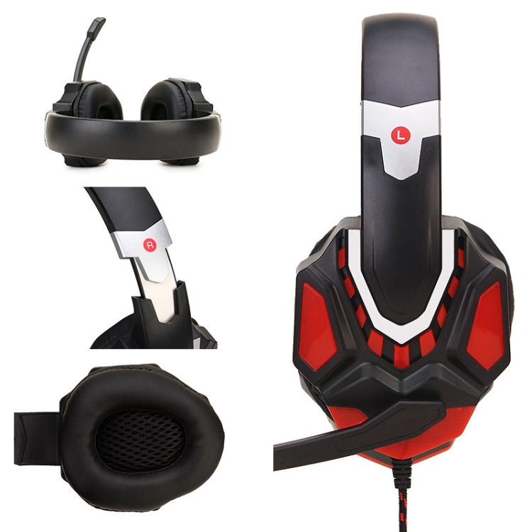 Soyto G10 Gaming Computer Headset For PS4 (Black Red) - Multimedia Headset by Soyto | Online Shopping South Africa | PMC Jewellery