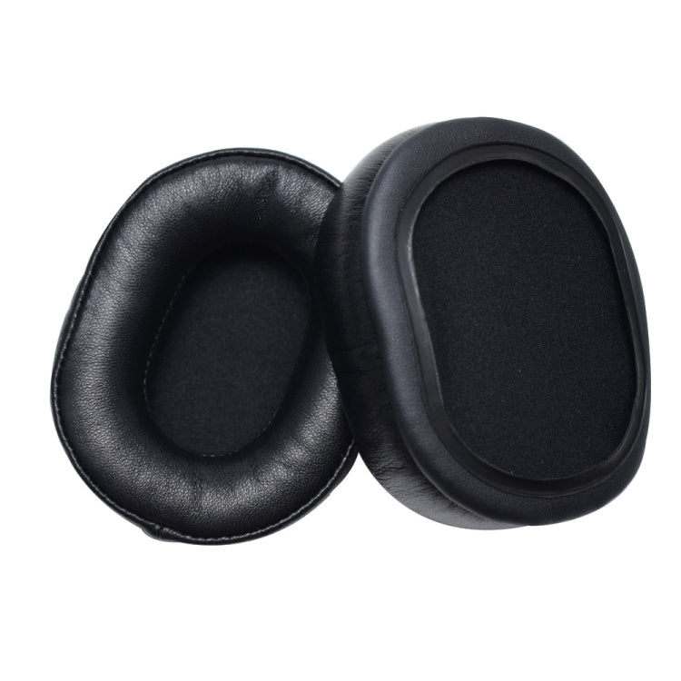 1 Pair Leather Sponge Ear Pads For Denon AH-MM400 Headset(Black) - Earmuff & Pad by PMC Jewellery | Online Shopping South Africa | PMC Jewellery