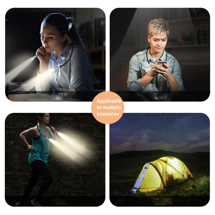 LED Hanging Neck Light Universal Hose Eye Protection Reading Light(Space Silver) - Desk Lamps by PMC TechLife | Online Shopping South Africa | PMC TechLife | Buy Now Pay Later Mobicred