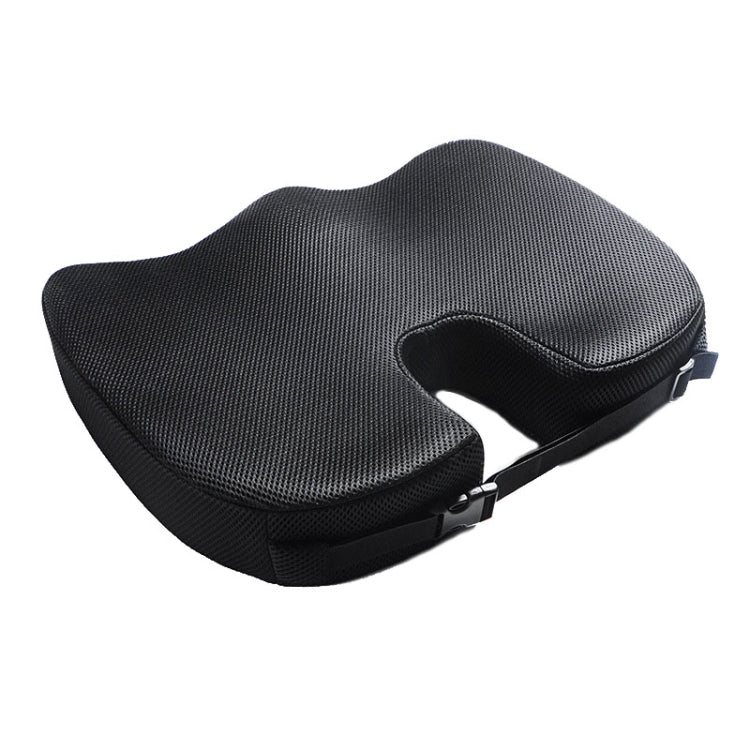 QFC-023 U-shaped Slow Rebound Memory Foam Car Seat Cushion(Black) - Seat Accessories by PMC Jewellery | Online Shopping South Africa | PMC Jewellery