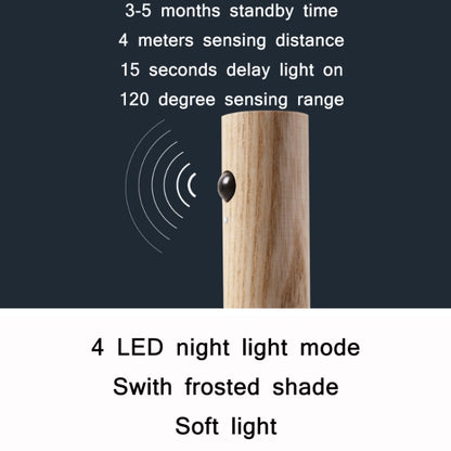 Home Intelligent Corridor Human Body Induction LED Night Light(Walnut Color) - Sensor LED Lights by PMC Jewellery | Online Shopping South Africa | PMC Jewellery