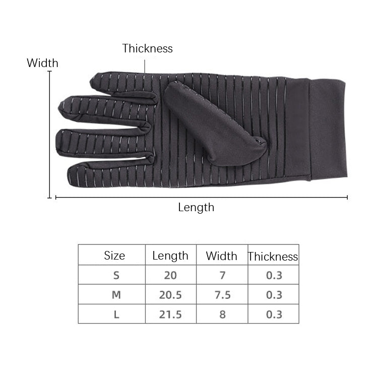 Copper Fiber Pressure Sports Fitness Anti-Slip Gloves, Size: L - Safety Gloves by PMC Jewellery | Online Shopping South Africa | PMC Jewellery