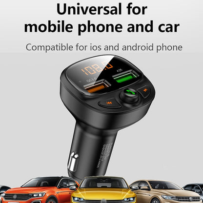 HY-87 Car Bluetooth MP3 Dual USB Car Charger, Style: Regular Version - Car Charger by PMC Jewellery | Online Shopping South Africa | PMC Jewellery