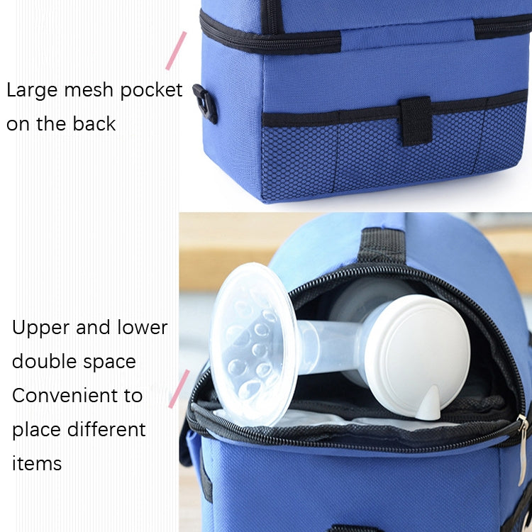 Double Insulation Bag Breast Milk Fresh Bag Bottle Mummy Bag(Black) - Lunch Bags by PMC Jewellery | Online Shopping South Africa | PMC Jewellery