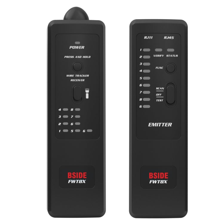 BSIDE FWT8X  Dual Mode Network Wire Tracker Cable Toner RJ45 RJ11 Accurate Ethernet LAN Tracer - Lan Cable and Tools by PMC TechLife | Online Shopping South Africa | PMC TechLife