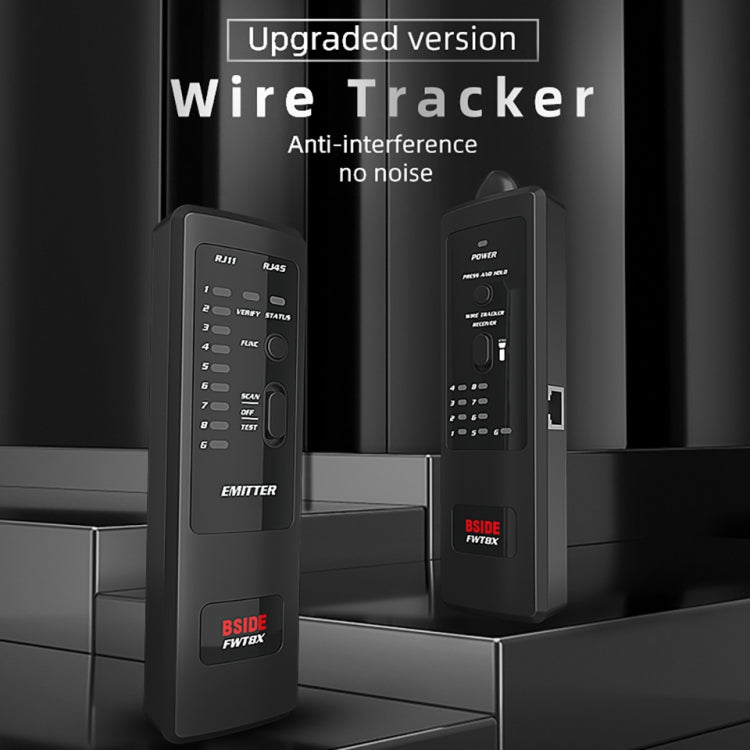 BSIDE FWT8X  Dual Mode Network Wire Tracker Cable Toner RJ45 RJ11 Accurate Ethernet LAN Tracer - Lan Cable and Tools by PMC TechLife | Online Shopping South Africa | PMC TechLife