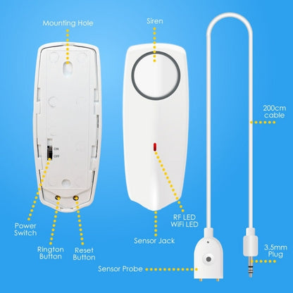 WIFI Smart APP Remote Water Leakage Alarm - Water Leakage Alarm by PMC Jewellery | Online Shopping South Africa | PMC Jewellery
