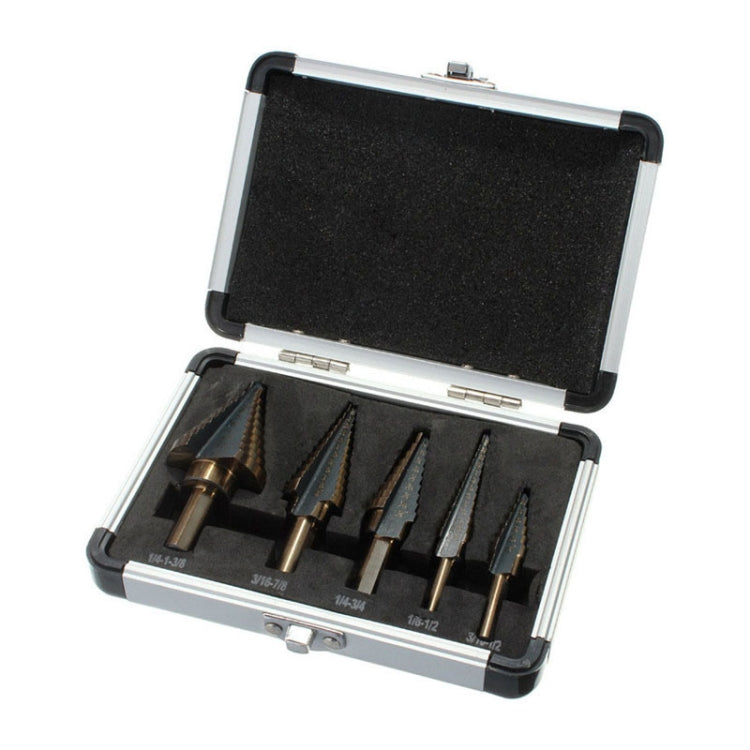 Pagoda Drill Bit High Speed Steel Opener Triangle Handle Stairs Drill Bit(5 In 1 Boxed) - free shipping - PMC TechLife - Order now!