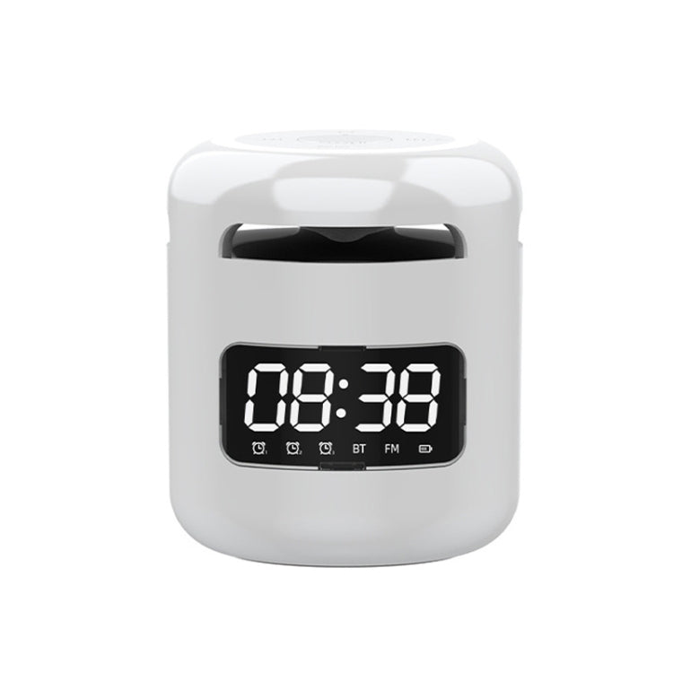 JM01 Mini Card Outdoor Portable Wireless Bluetooth Speaker Clock(White) - Mini Speaker by PMC Jewellery | Online Shopping South Africa | PMC Jewellery