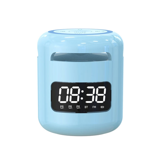 JM01 Mini Card Outdoor Portable Wireless Bluetooth Speaker Clock(Blue) - Mini Speaker by PMC Jewellery | Online Shopping South Africa | PMC Jewellery