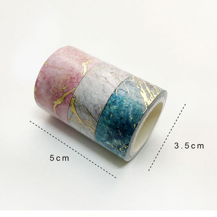 3 Rolls / Set 8958 5m Paper Bronzing Wallet Tape Set(Marble) - Tape & Solid glue by PMC TechLife | Online Shopping South Africa | PMC TechLife