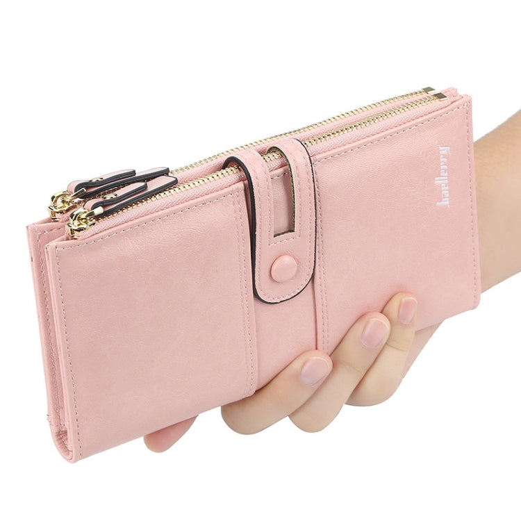 Baellerry  Ladies Long Large Capacity Buckle Zip Clutch Multi-Card Wallet(Red) - Wallets by Baellerry | Online Shopping South Africa | PMC TechLife | Buy Now Pay Later Mobicred