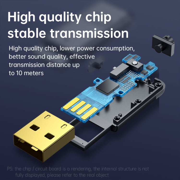 C11 2 In 1 Bluetooth 5.0 Aux Adapter Audio Receiver Transmitter - Audio Receiver Transmitter by PMC TechLife | Online Shopping South Africa | PMC TechLife