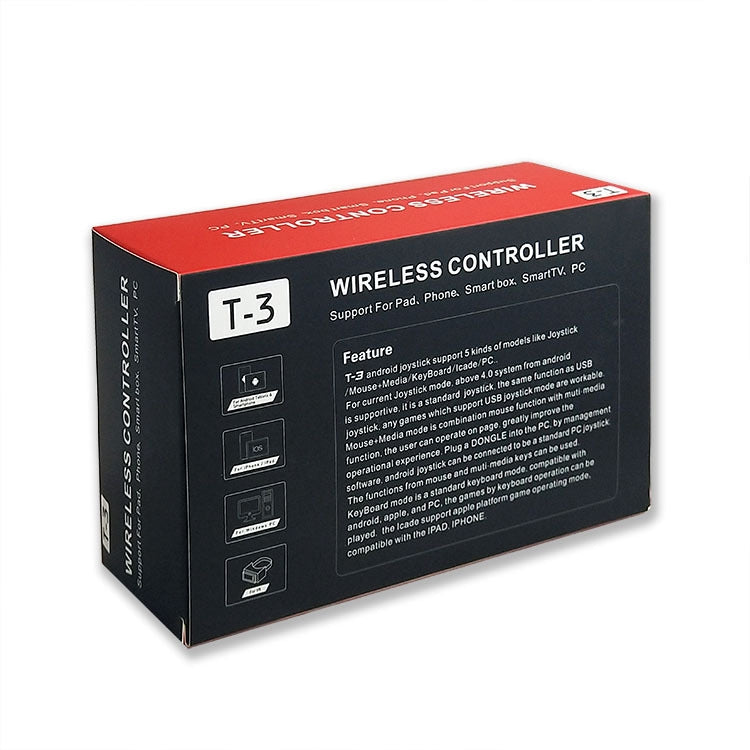 T3 Mobile Phone Wireless Bluetooth Direct Connection Gamepad For Android/iOS Phones - Gamepads by PMC TechLife | Online Shopping South Africa | PMC TechLife