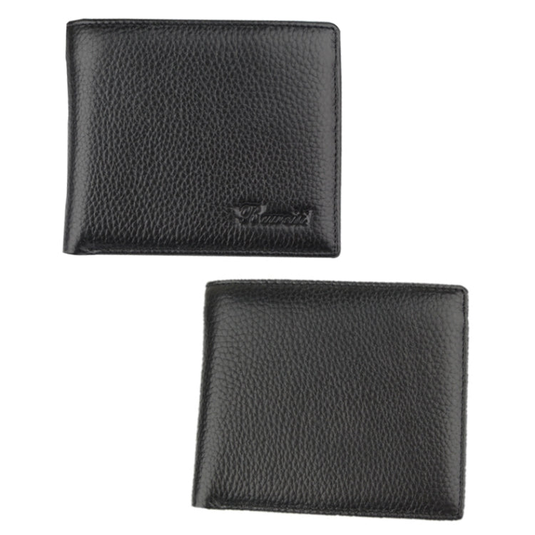 K-8018 RFID Anti-theft First Layer Cowhide Coin Purse Men Wallet - Antimagnetic RFID Package by PMC Jewellery | Online Shopping South Africa | PMC Jewellery | Buy Now Pay Later Mobicred