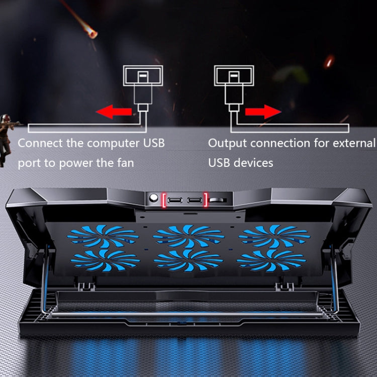 MC Q3 Lifting and Folding Laptop Cooler(Black) - free shipping - PMC TechLife - Order now!