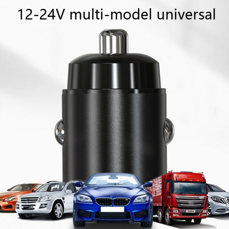 Car Fast Charge One Drag Two Cigarette Conversion Plugs, Model: PD+PD(Black) - Car Charger by PMC Jewellery | Online Shopping South Africa | PMC Jewellery