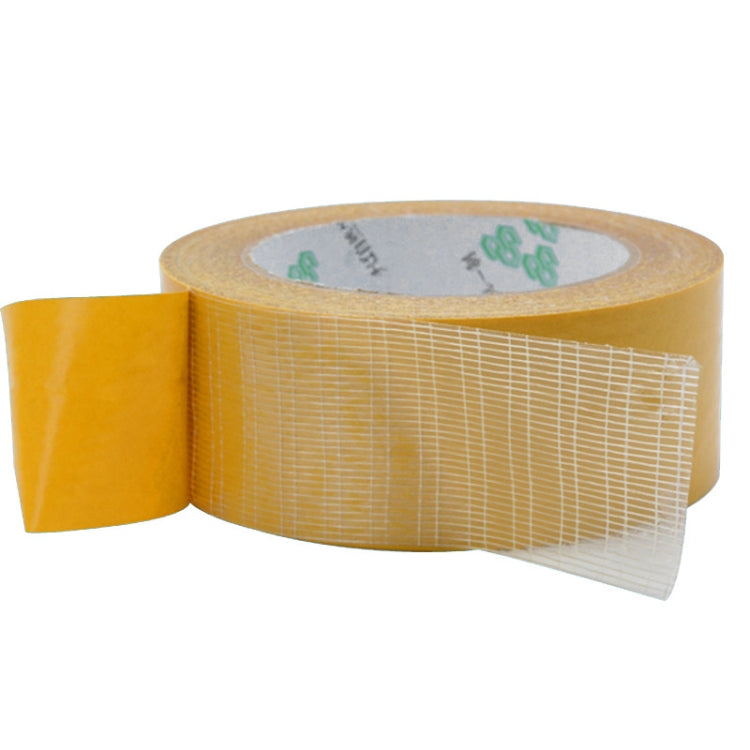 25mmx50 m Double-sided Fiberglass Grid Sticky Adhesive Fiber Transparent Mesh Tape - Tapes by PMC Jewellery | Online Shopping South Africa | PMC Jewellery