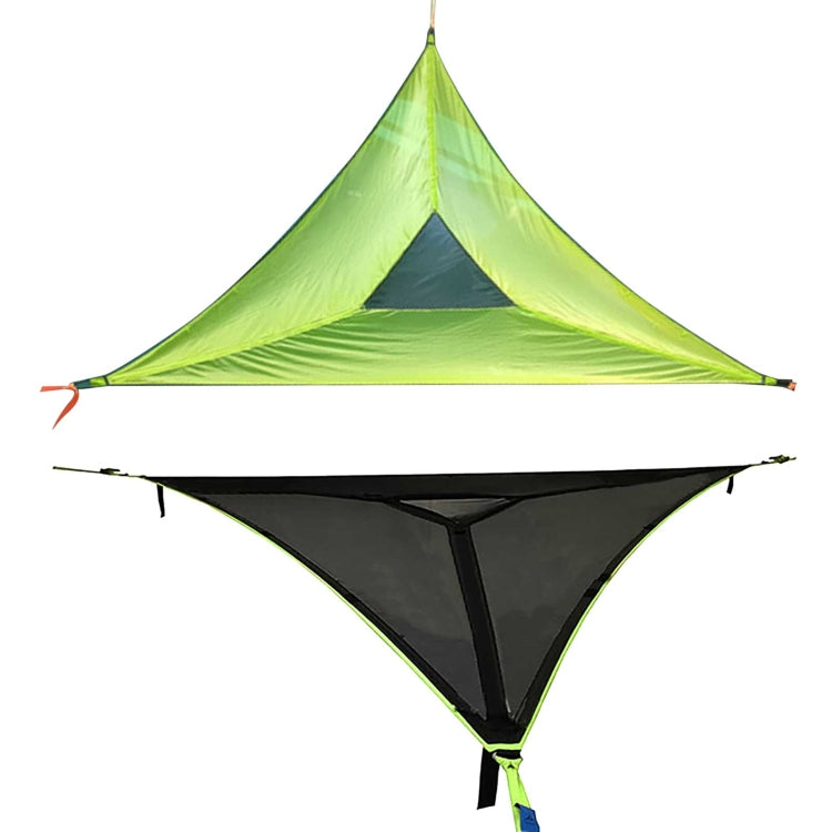 Aerial Multiplayer Triangle Hammock Folding Mesh Hammock Tree Tent,Size:  400x400x400cm Black - Hammocks by PMC Jewellery | Online Shopping South Africa | PMC Jewellery