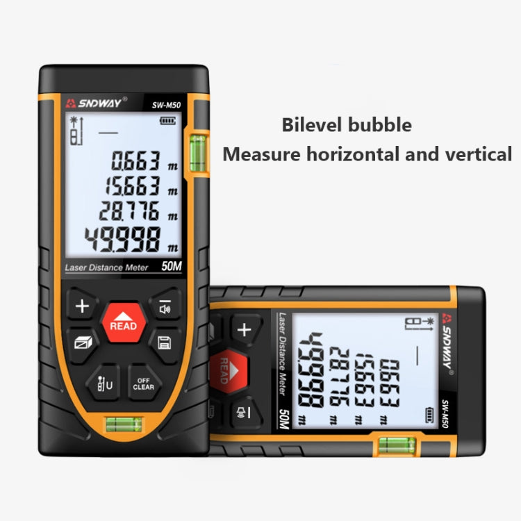 SNDWAY SW-M100 Laser Distance Meter Infrared Measuring Instrument, Distance: 100m - free shipping - PMC TechLife - Order now!