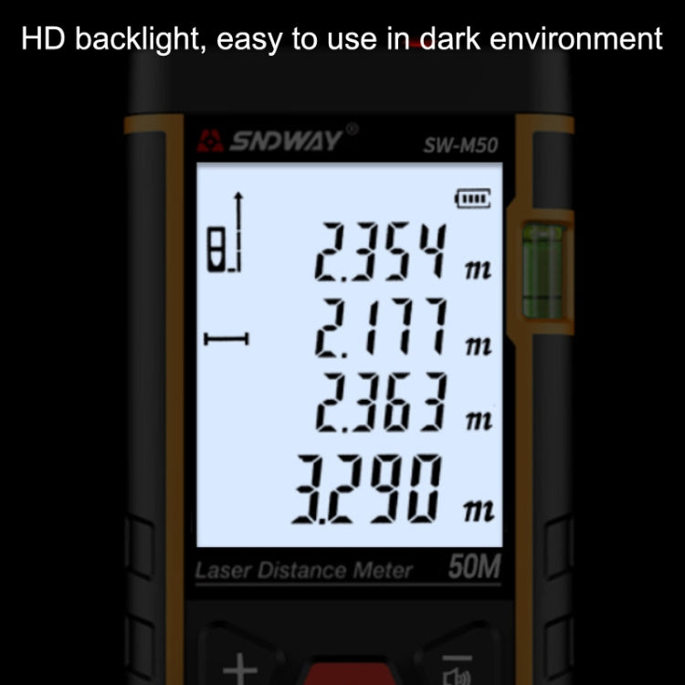 SNDWAY SW-M100 Laser Distance Meter Infrared Measuring Instrument, Distance: 100m - free shipping - PMC TechLife - Order now!