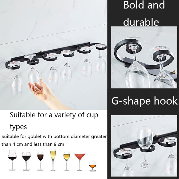 Household Punch-free Red Wine Glass Upside Down Rack, Style: 3 Slots - Shelf by PMC TechLife | Online Shopping South Africa | PMC TechLife