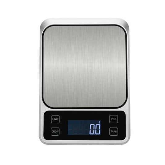 Stainless Steel Food Baking Scale Small Bench Scale Kitchen Electronic Scale English 5kg/1g - Kitchen Scales by PMC Jewellery | Online Shopping South Africa | PMC Jewellery