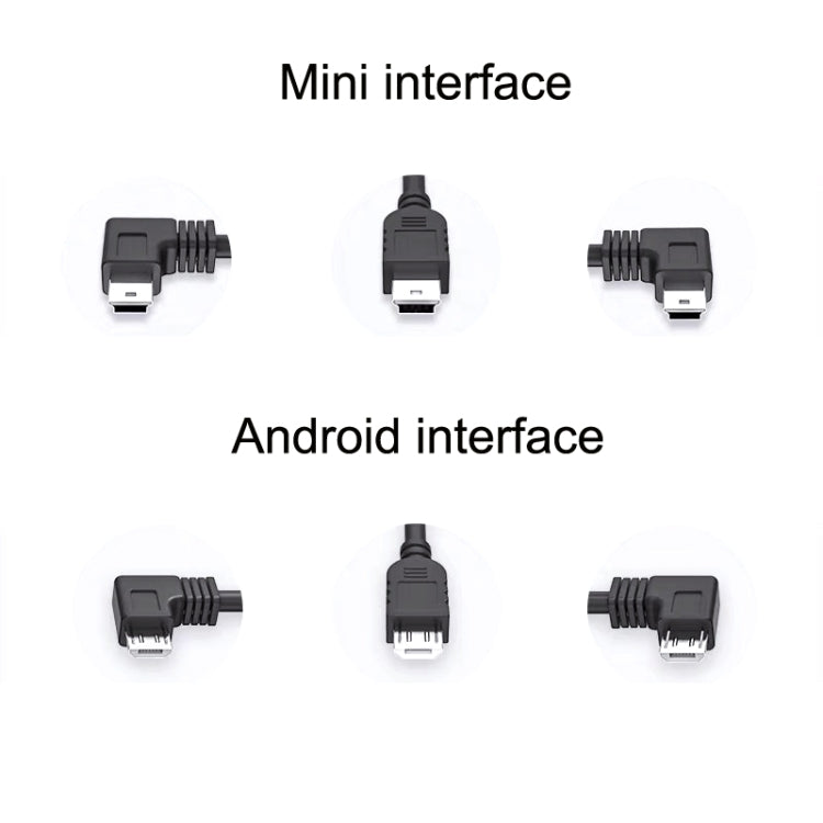 2 PCS USB Car Charge 12V To 5V Navigation Instrument Reduction Line(Android Right Bend) - DIY Modified Charger by PMC Jewellery | Online Shopping South Africa | PMC Jewellery