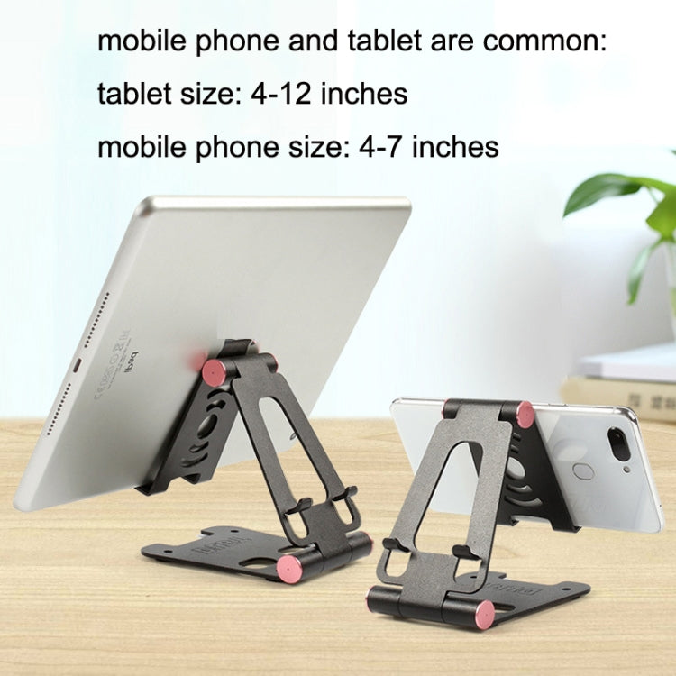 XY-02 Folding Live Aluminum Alloy Desktop Tablet Computer Mobile Phone Bracket(Silver) - Desktop Holder by PMC Jewellery | Online Shopping South Africa | PMC Jewellery