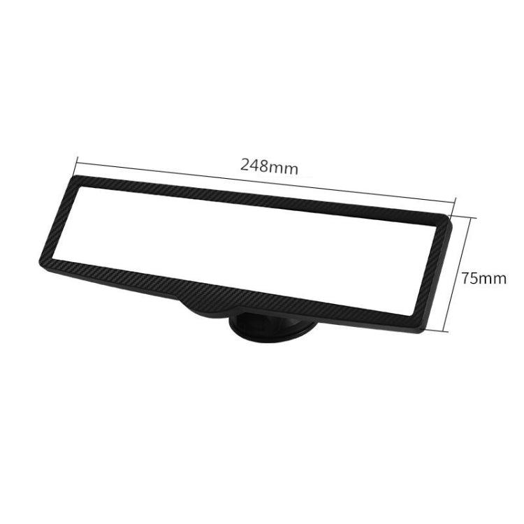 CZC-255 Carbon Fiber Indoor Rearview Mirror Modified Suction Cup Endoscope Auxiliary Mirror(White Mirror) - Interior Mirrors by PMC Jewellery | Online Shopping South Africa | PMC Jewellery