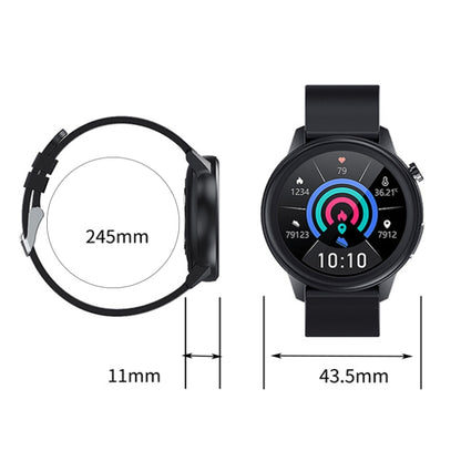 LOANIY E80 1.3 Inch Heart Rate Detection Smart Watch, Color: Blue Silicone - Smart Watches by LOANIY | Online Shopping South Africa | PMC Jewellery | Buy Now Pay Later Mobicred