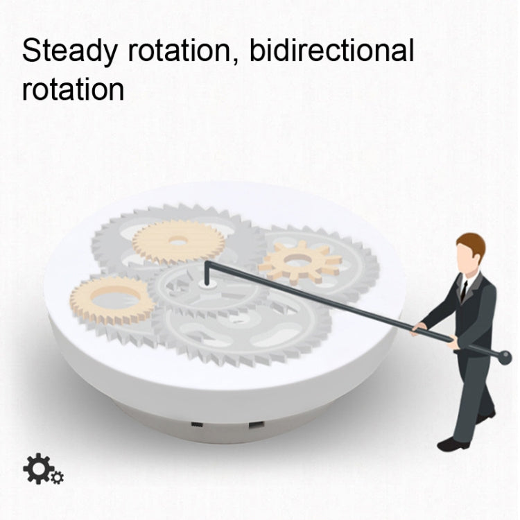 Photography Electric Turntable Automatic Rotating Display Stand,Style: Plug -in 2 In 1 30/35 cm -  by PMC Jewellery | Online Shopping South Africa | PMC Jewellery