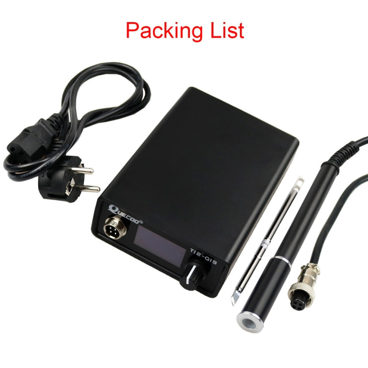 QUECOO 1.3 Inch Display Soldering Station with Handle, Set: EU Plug (Q19+P9) - free shipping - PMC TechLife - Order now!