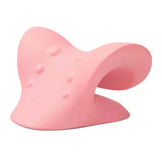 Neck Shoulder Stretcher Relaxer Cervical Chiropractic Traction Device Pillow(Pink) - Cushions & Pillows by PMC Jewellery | Online Shopping South Africa | PMC Jewellery