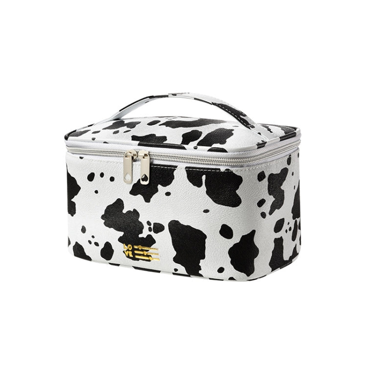 Waterproof PU Cosmetic Bag Milk Pattern Cosmetics Storage Bag, Style: Square Bag - Storage Boxes by PMC Jewellery | Online Shopping South Africa | PMC Jewellery