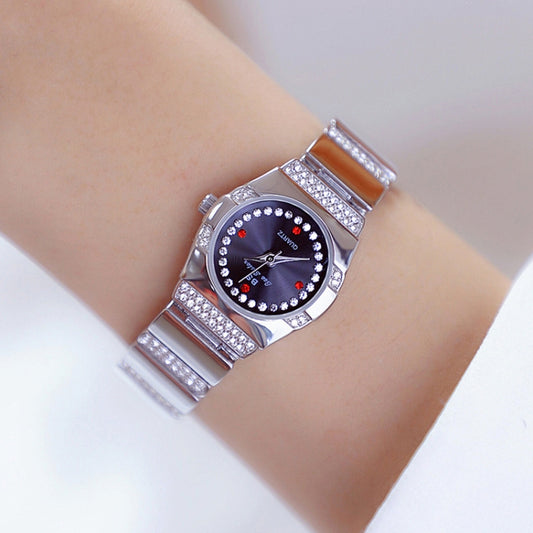 BS Bee Sister  FA1647 Classic Ladies Watch Diamond Wrist Watch(Silver Black) - Alloy Watches by BS Bee Sister | Online Shopping South Africa | PMC Jewellery | Buy Now Pay Later Mobicred