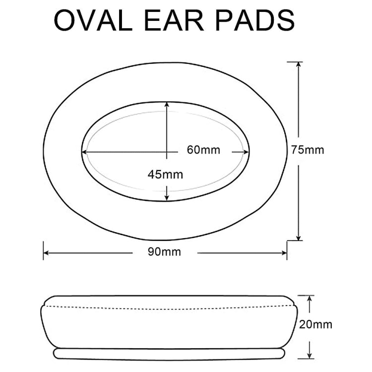 1 Pair For JBL E55BT Headphone Cover Foam Cover(Black) - Earmuff & Pad by PMC TechLife | Online Shopping South Africa | PMC TechLife | Buy Now Pay Later Mobicred