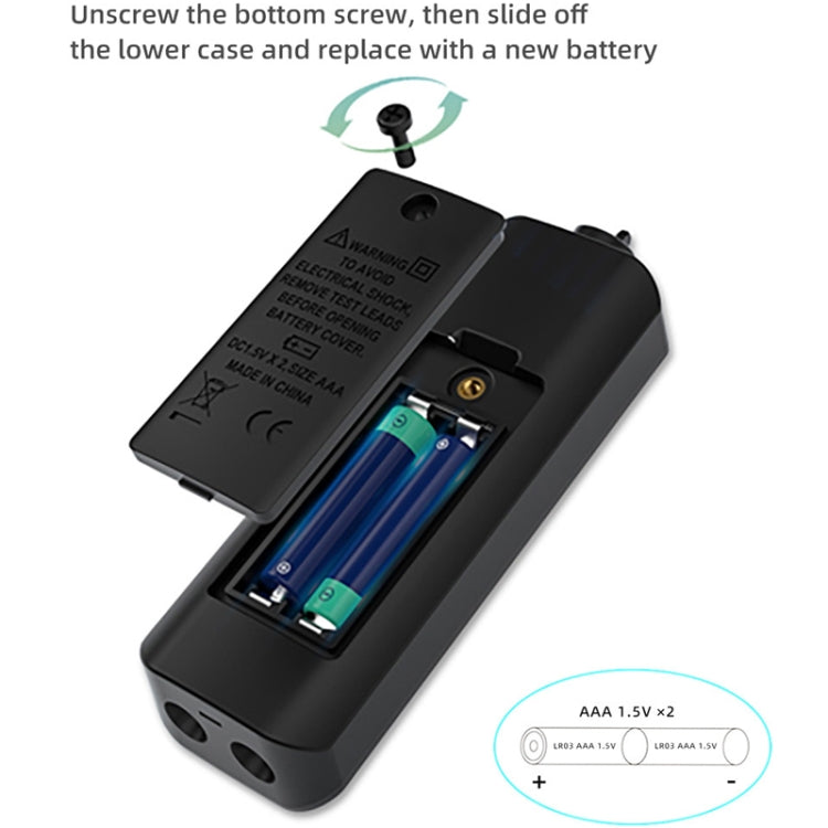 BSIDE A1 Dual Mode Smart Handheld High Precision Detection Electrician Voltage Multimeter Without Battery(Black) - Digital Multimeter by BSIDE | Online Shopping South Africa | PMC TechLife | Buy Now Pay Later Mobicred