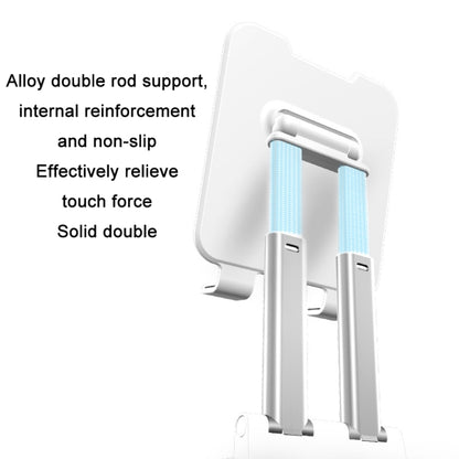 Tablet Mobile Phone Desktop Double Pole Lifting Folding Bracket, Color: White (Small) - Desktop Holder by PMC Jewellery | Online Shopping South Africa | PMC Jewellery