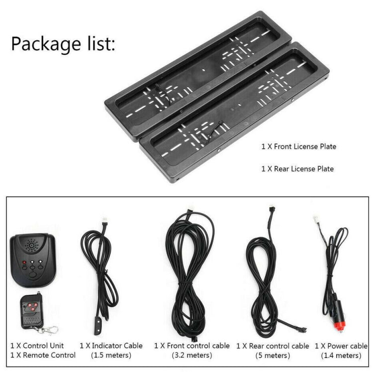 European Standard Electric License Plate Roller Shutter Protective Cover - License Plate Covers & Frames by PMC TechLife | Online Shopping South Africa | PMC TechLife | Buy Now Pay Later Mobicred